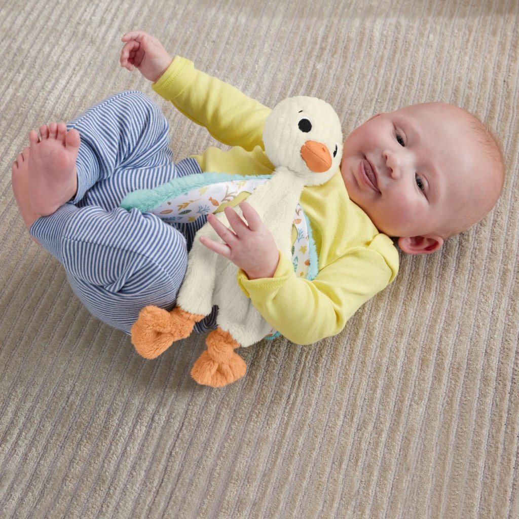 Fisher Price Knuffeldoekje Gans Met Rammel