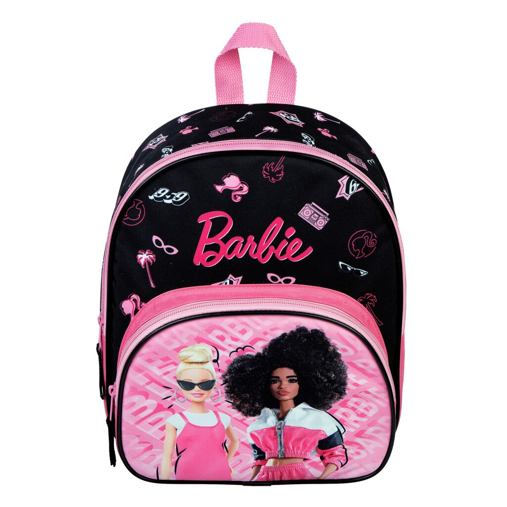 Barbie Rugzak 30X25X10 Cm Roze/Zwart