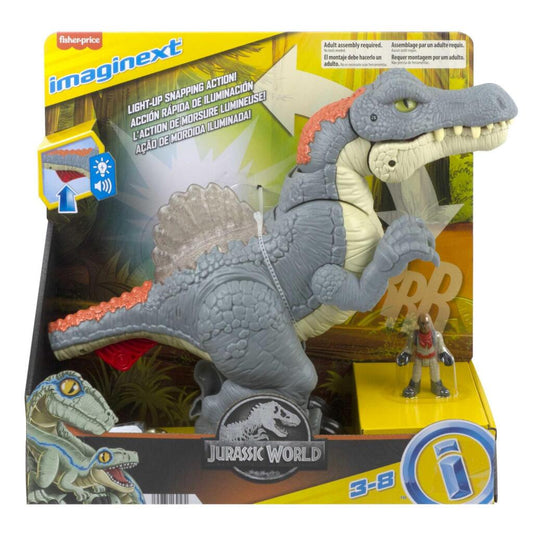 Fisher Price Imaginext Jurassic World Ultra Snap Spinosaurus + Licht En Geluid