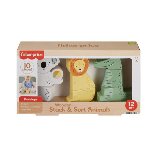 Fisher Price Houten Stapel Dieren