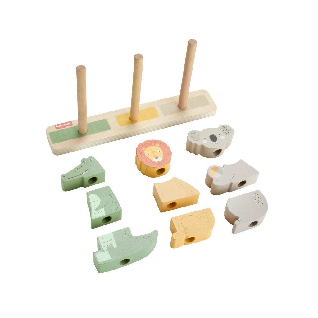 Fisher Price Houten Stapel Dieren