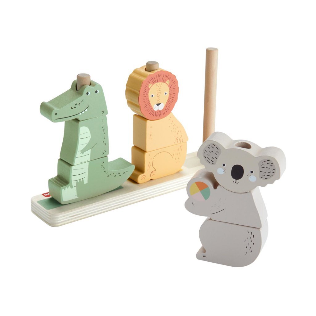 Fisher Price Houten Stapel Dieren