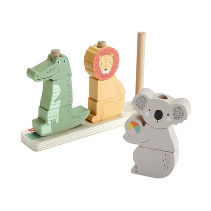 Fisher Price Houten Stapel Dieren