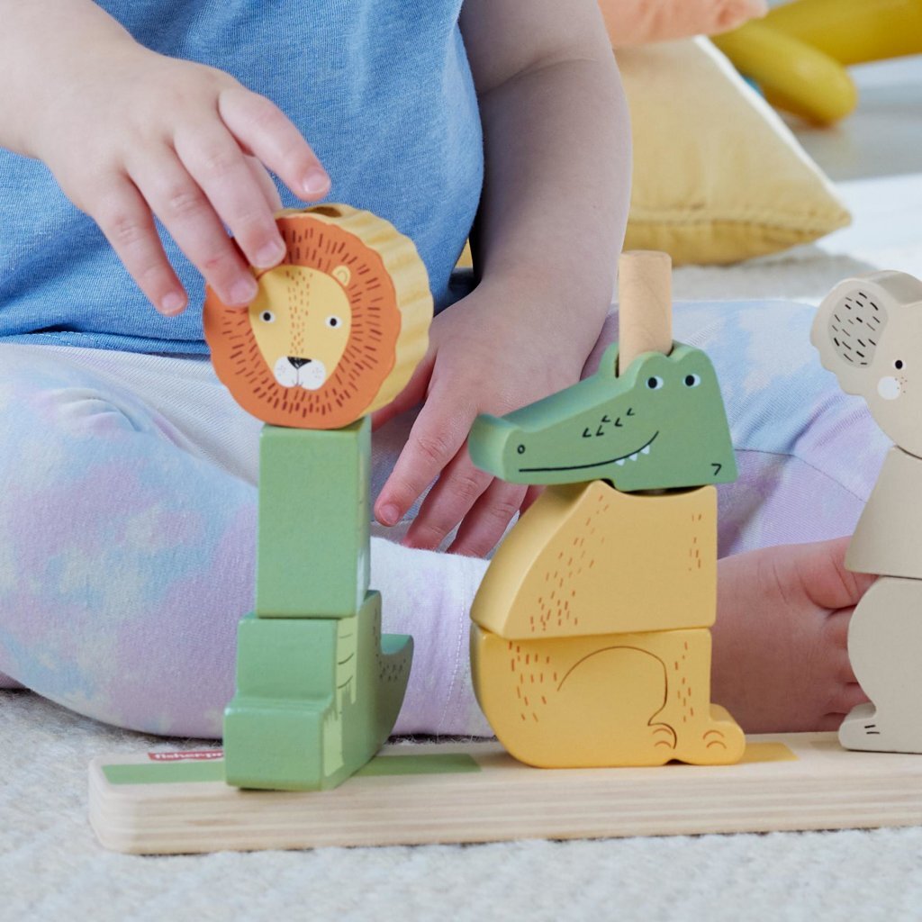 Fisher Price Houten Stapel Dieren