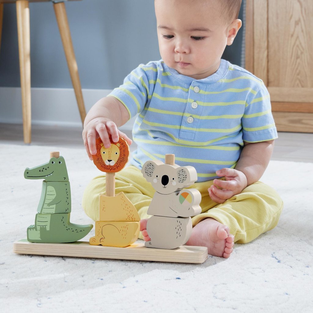 Fisher Price Houten Stapel Dieren