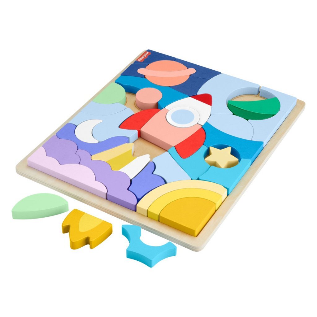 Fisher Price Houten Vormen Puzzel 42 Stukjes