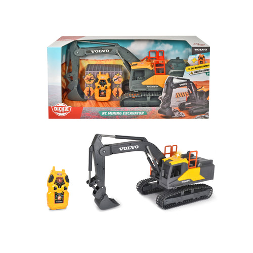 Dickie Toys Rc Volvo Graafmachine Licht + Geluid 60 Cm