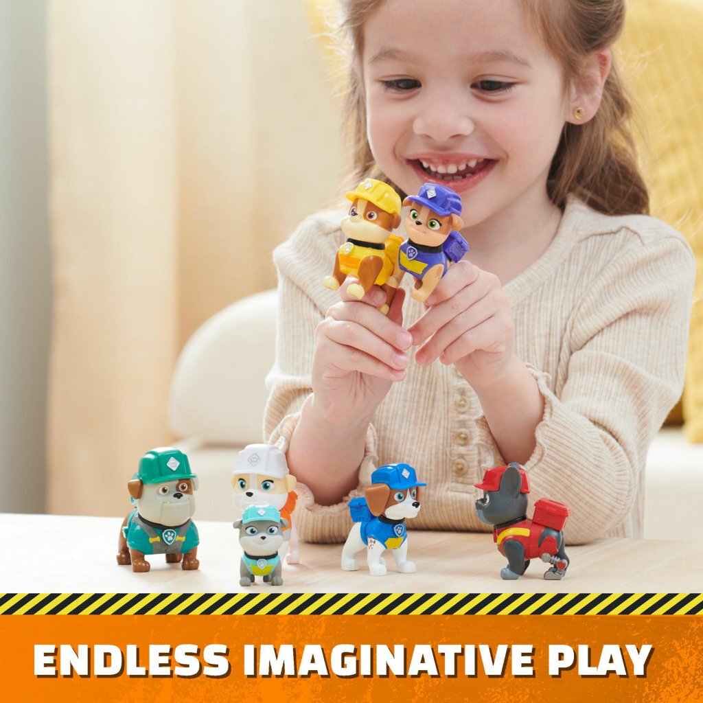 Paw Patrol Rubble And Crew Figuren 7 Stuks