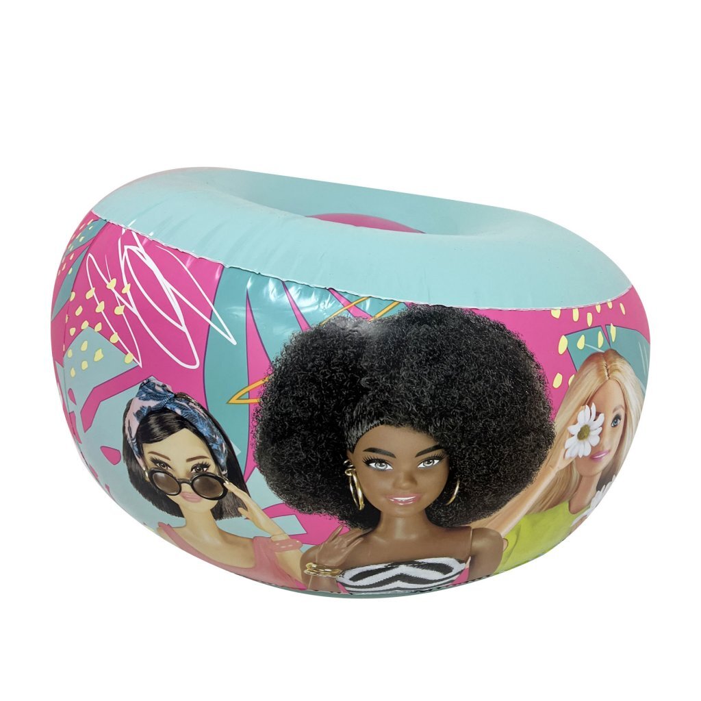 Barbie Opblaasbare Stoel 35X62 Cm Roze/Blauw