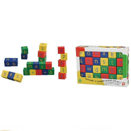 Pintoy Houten Blokken Met Cijfers En Letters
